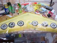 Name: MVC-RWpic10.jpg
Views: 2570
Size: 45.8 KB
Description: Make sure the wing is in its bed correctly, use some release film/wax paper and place some weights across the trailing edge. I use some alum. flat bar to distribute the weight. Leave this for a minimum of three hours.