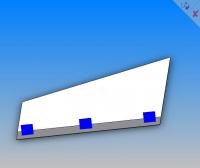 Name: hinge.4sldasm.jpg
Views: 2184
Size: 22.4 KB
Description: Now fold the elevon down and tape as shown. Be sure there is little to no gap between the wing and elevon.