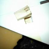 I filled most of the remaining area with balasa and sanded to the contour of the wing pocket.