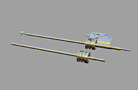 Name: SpeedMaster rotor.jpg
Views: 50
Size: 98.7 KB
Description: From photos it was not obvious how the rotating part was mounted. The rotor is shown separately here. The internal steel cable, crimped at both ends, acted like a torsion bar.  This self-centered the worm,  bellcrank, and elevator.