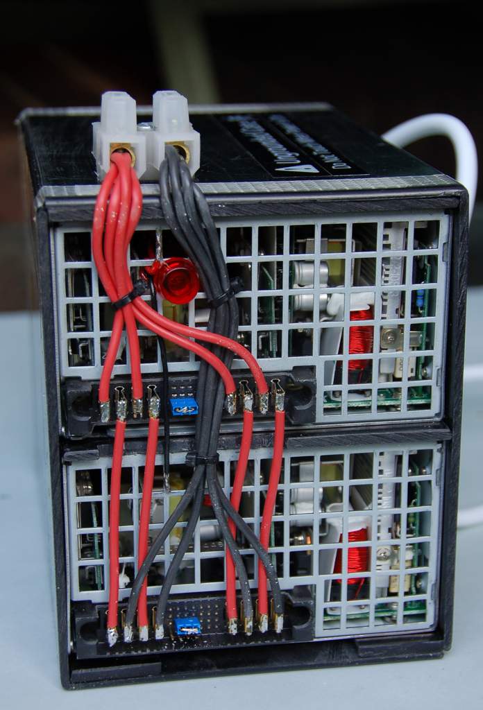 Последовательное соединение блоков питания постоянного тока