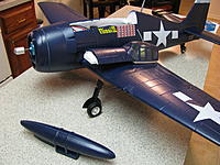 Name: Hellcat.jpg
Views: 104
Size: 301.6 KB
Description: Minor wing damage at the wing gun port in picture
