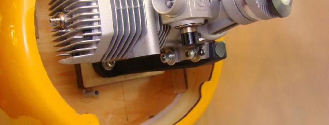 Note throttle pushrod tube location