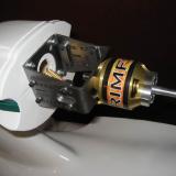 Motor & modified Mount installed on Seawind.