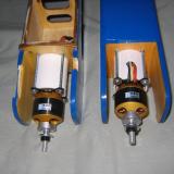 Completed motors & mounts.