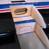 Cooling outlet marked and cut.
