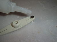 Name: ARMS-RODS 002.jpg
Views: 578
Size: 55.3 KB
Description: Thread nut onto connector. Make sure the nut is snug, BUT also make sure the connector rotates freely to prevent binding and loss of servo torque.