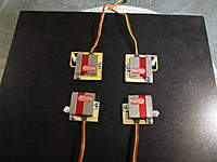 Name: MKS wing servos.jpg.jpg
Views: 826
Size: 65.3 KB
Description: MKS 6125 wing servos.  Homemade plywood frames for aileron servos.