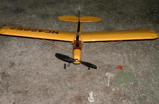 Front-on view of finished aircraft.