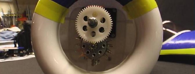 Note the slight offset for P-factor.  The heat sink is also visible.