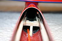 Name: IMG_5231.jpg
Views: 358
Size: 46.9 KB
Description: Looking rearward here from the hatch, the centerline post and "T" piece are the front stop of the ballast tube, which really cannot be seen.  Also notice that there is a slight radius in the "T" to allow the string of ballast into the