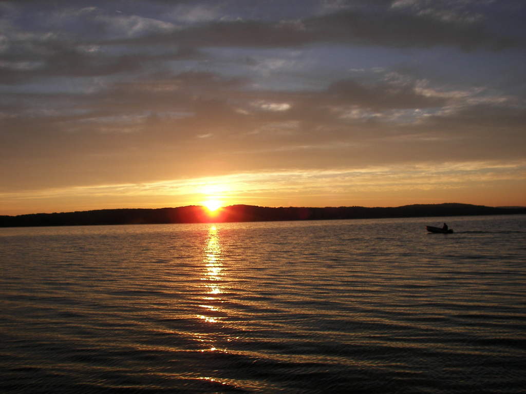 Sunrise on Platte Lake, just 11 miles from Empire Airport.