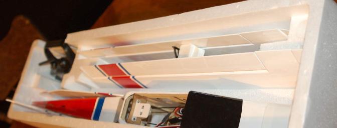 A nice well packed box with everything you need to fly