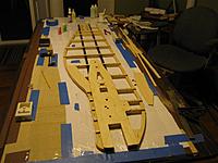 Name: mojo 65 fuse 007 (Medium).jpg
Views: 69
Size: 88.3 KB
Description: All the stringers glued in and the outlining balsa.