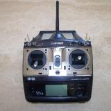 Attractive in its brushed aluminum and black trim, the ergonomically designed transmitter will be a standout at your flying field.
