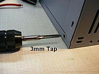 Name: DSCF6009c.jpg
Views: 39
Size: 29.7 KB
Description: 3mm Tap or #6-32 ok too, if you have the screws.