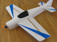 Name: silent mite.jpg
Views: 340
Size: 62.6 KB
Description: Silent Mite.  140 Watts, 8x4 prop, 1200 3s lipo.  32" wingspan, 400g AUW.
