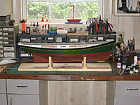 Name: IMG_3235.jpg
Views: 103
Size: 260.5 KB
Description: Correcting measuring mistakes with shims to get a level water line. Now for sanding, glue, screws and some varnish.