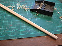 Name: IMG_3249.jpg
Views: 65
Size: 263.9 KB
Description: Remeasured and went to work rounding the bowsprit with the Exacto plane.  Perfect tool for this work.