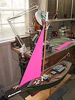 Name: IMG_3485.jpg
Views: 46
Size: 160.2 KB
Description: Just laid the poster board up along side the mast and drew three points on it.  Then connected the dots.