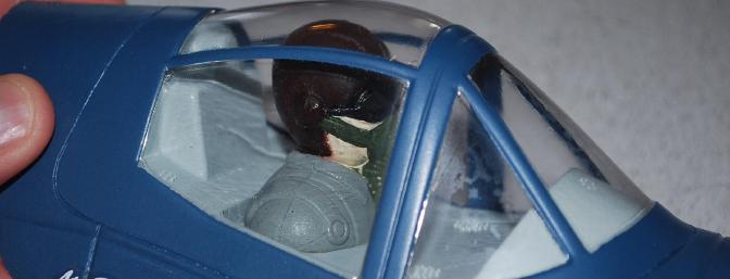 The hatch, canopy and included pilot figure.