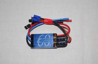 The 60 amp ESC supports input voltage from 3s-6s packs.