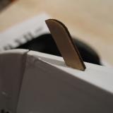 The wood tailskid was laser-cut and easily dropped into the slot in the fuselage.