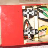 The pre-installed servo mounts.  They included a ply top for a good grip for the screws.