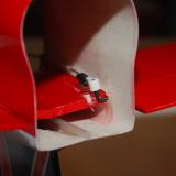 Ends of the horn linkage were threaded for the white plastic horn.
