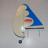Here you see the vertical stabilizer and rudder with the long bolts.