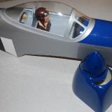 The fuselage and included, painted pilot