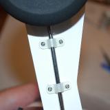 The doors are attached with machine screws and landing gear straps (all included).