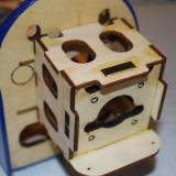 The plywood box was assembled and ready to attach to the firewall.
