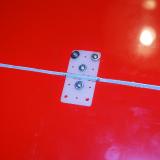 Careful alignment assures a minimal gap.