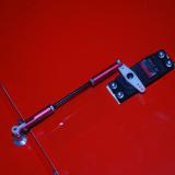 The completed aileron servo setup with short direct linkages.