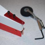 Here you see the aluminum tail wheel plate and assembly.