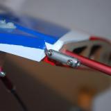 Here you get a good view of the tiny screws used to tighten and pinch the elevator wires.