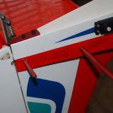 Here you see one stabilizer half with one of the two tubes installed.