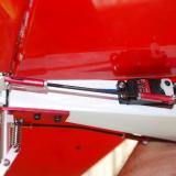 The rudder servo assembly.