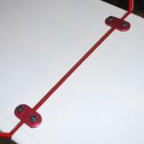 Very nice hardware and aluminum straps retain the main gear assembly.