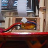 I made a small balsa box for the 3s Thunder Power pack.