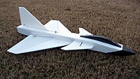 Name: DSCN1420.jpg
Views: 42
Size: 303.2 KB
Description: My first all-flying canard. I've used a KFm2 wing to make it more ding-proof and hopefully easier to manage at lower speeds.