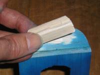 Name: Canopy 17.JPG
Views: 1495
Size: 67.4 KB
Description: 17.	You will need a �plug� to hold the front of the canopy into the plane.  I used 2 thicknesses of my sheet.  Scrape off any paint (or mask it before painting) before gluing, or glue it before painting.