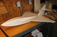 Name: IMG_1374 (800x521).jpg
Views: 22837
Size: 48.7 KB
Description: Here's the final model before applying the finish.  The maiden flight was made at this stage.