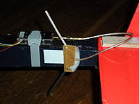 Name: Vee antenna mounting 004.jpg
Views: 9685
Size: 133.3 KB
Description: Close up of the setup.  Held on with velcro for easy swapping to a different plane.
