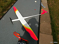 Name: IMG_0948-1.jpg
Views: 255
Size: 275.7 KB
Description: Maidened! took one flight to sort the elevator neutral position. 3 more after flying full F5B pattern. Flew as nice if not better as my other B95.