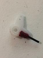 Name: IMG_1861.jpg
Views: 127
Size: 1.04 MB
Description: Servo horn bell crank with 1mm carbon rod bound and glued.