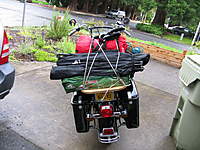 Name: 001.jpg
Views: 435
Size: 134.1 KB
Description: Ready to hit the road.
Camping essentials lashed onto the gypsy board.