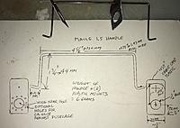 Name: 60FCDC06-5ED2-4D47-897B-35972B0A7166.jpeg
Views: 67
Size: 1.64 MB
Description: Dimensions for constructing a music wire handle and mounts for the Maule fuselage.  Handle makes it easy to transport and storing from ceiling.  Mounts are made from credit card plastic.