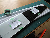 Name: IMG_1096.JPG
Views: 21
Size: 342.9 KB
Description: Taking a rubbing of the servo openings. The lines on the green tape indicate the centre line of the push-rod.